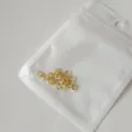 Goldene offene Biegeringe für DIY Schmuckherstellung Ohrringe Basteln, im Zippbeutel. - D-25 Gold Kleine Offene Biegeringe / 20 Stück Set