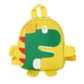 Yellow cartoon dinosaur children backpack cute animal school bag for boys and girls kids - Yellow