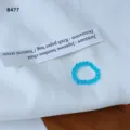 Blue crystal beaded ring elastic resin finger ring minimalist fashion jewelry for women - One Size / Blue Beads