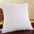 White striped square pillow insert, soft PP cotton filling for sofa couch cushion use. - 30*50 250g