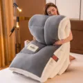 Thick milk velvet warm winter quilt core, cozy fluffy blanket for single bed dorm home use. - 120*150cm (1kg) / Milk Fleece and Lamb Fleece Winter Quilt Mengtianjia - Simple Gray