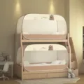 Bunk Bed Mosquito Net Brown Bear Print Yurt Style Anti-Fall Dormitory Single Tent Variant - 100x200cm Single Door / Capybara Style