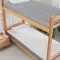 Dormitory latex mattress set with pillows, breathable knitted fabric for single beds. - Student Milk White (6cm) / 80*190cm
