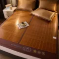 Foldable bamboo sleeping mat for summer student dorm single double bed cool ice silk mattress. - Bamboo Mat - Xinqi Herbal - Lavender