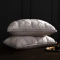 Luxury pleated grey down pillow core hotel style hotel pillow comfortable home bedding set - Low Pillow Single Pack/48x74cm / Gray