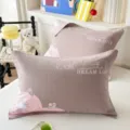 Cotton gauze pillow cover set pair soft breathable printed pillow towel for home bed decor - Jacquard Pure Cotton Double Gauze Pillow Towel - Dreamworld Coffee