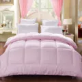 Couette matelassee rose parure de lit douce en microfibre style hotel pour toutes les saisons - Rose / 180*220CM - 2,5 kg