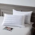 Comfortabel wit hotelstijl gewatteerd bedkussen voor een heerlijke slaap in de slaapkamer. - 1 Stuk / Katoenen & boekweit kussen vulling voor tweeledig gebruik - Eenzijdig
