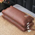 Ice vine buckwheat husk cooling pillow, brown woven mat pillow core for summer adult single. - Elk (Buckwheat Hull) / 30x50x6cm