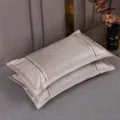 Cuscino rinfrescante estivo in seta di ghiaccio rete traspirante cuscino singolo biancheria da letto - Cuscino di grano saraceno e rattan di ghiaccio ad angoli retti - Beige chiaro