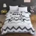 Winter raschel fleece blanket cozy soft warm throw blanket with stylish wave pattern variant. - All the Way with You / 150x200cm Raschel Blanket (2kg)
