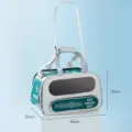 Borsa da viaggio traspirante per animali gatto cane bianco verde 45x30x28cm SKU - Gatti entro 10kg / Cani entro 7,5kg / Verde