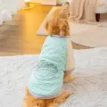 Winter warm dog cotton coat for large dogs golden retriever thick two-legged pet clothes - Dian Green Padded Coat