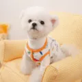 Cute winter dog vest warm fleece pet clothing for small dogs and cozy puppy apparel - Solid White (Vest Not Included, Vest for Reference Only)