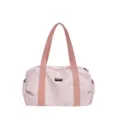 Sac de voyage en toile à imprimé étoiles roses pour femmes, grand sac cabas bandoulière. - Rose