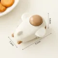 Portable mini snack bag sealer, cute airplane design, compact plastic food preservation tool. - White (Sealing Machine)
