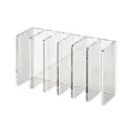 Clear acrylic vertical cosmetic organizer for desktop storage and palette display - Horizontal & Vertical Dual-Use / Clear