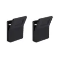 Black wall-mounted clip punch-free multi-functional organizer for daily small items - Pack of 2 / Black
