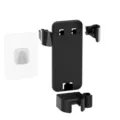 Supporto murale per piastra arricciacapelli supporto organizer da bagno per strumenti per capelli - Nero