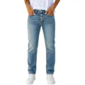 Women high waist button fly light wash blue denim jeans casual trousers variant clothes - S / Light Blue