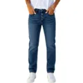 Women High Waisted Button Fly Washed Blue Jeans Retro Denim Trousers Variant Style New - S / Dark Blue