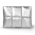 Custodia per laptop puffer argentata 13-14 pollici borsa per computer trapuntata imbottita - Argento
