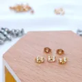Vergoldete 925 Sterling Silber Schmetterling Ohrringrueckseiten sichere Ohrmuttern. - D-13 Gold Schmetterling Stil / 10er Pack