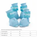 Stivali da pioggia impermeabili in silicone per cani scarpe antiscivolo design delfino piccoli - Taglia S / Delfino Blu
