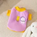 Kuscheliger Hundepullover Winter warme Haustierkleidung mit Kaninchen Stickerei Hund - S / Lila Hase (Leinen-kompatibel) / Lila
