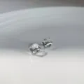Elegante quadratische Kristallglas-Ohrstecker mit silberner Nadel für Damen Schmuck. - Transparent