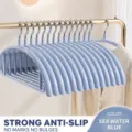 Appendiabiti Mezzaluna Blu Oceano Antiscivolo Senza Traccia Ispessito Studenti Casa Rack - Grucce antiscivolo anti-piega (Blu oceano)