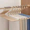 Percha para pantalones de acero inoxidable en forma de S antideslizante armario - Estilo Inverso / 35cm / Albaricoque