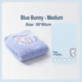 Serviette absorbante lapin bleu pour animaux, taille M 50x80cm, séchage rapide pour chien chat. - Lapin bleu moyen (50*80 cm)