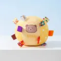 Jouet en peluche coloré pour chien balle à cloche avec rubans pour jeu interactif et dentition. - Balle sonore avec clochette / Ours jaune à empreintes 10 cm