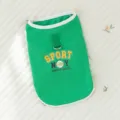 Green breathable mesh dog vest with harness D-ring summer pet apparel for small dogs and cats - M (Recommended Weight 2.5-4kg) / Green