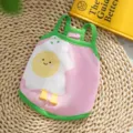 Cute summer pet vest for small dogs and cats, breathable pink design with fun cartoon graphic. - M / Aoli Pink Fried Egg
