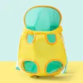 Yellow turquoise pet carrier backpack, breathable mesh dog cat front bag for travel. - L (Suggested Weight 7-10 lbs) / Yellow Green Patchwork
