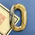 Natürlicher Tigerauge Stein O-Ring Anhänger DIY Schmuck Zubehör, großes Loch Oval Schlaufe. - Tigerauge