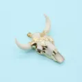 Resin Bull Skull Pendant Gold Plated DIY Necklace Trendy Jewelry Accessory Items - Style 10