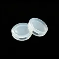 Cuscinetto in silicone traslucido per orecchini a clip non forati fai da te - Cuscinetto in Silicone Rotondo / 1 Pezzo