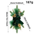 Christmas teardrop swag garland decoration with dimensions 46cm and weight 187g - Teardrop Swag / 46x25x10cm / Dark Green Tapered Hanging