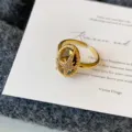 17# Bague - Or - Marron