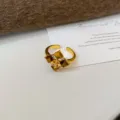 19# Bague - Or - Marron