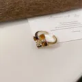 20# Bague - Or Café Clair - Marron