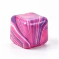 Squishy Decompression Toy Purple Pink Marbled Cube Fidget Sensory Stress Relief Item New - 5cm / Purple Flow Pattern