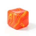 Square ice cube squishy decompression toy, colorful slow rebound sensory stress relief cube for fun. - 5cm / Orange Marble