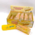Juguete squishy de mantequilla de rebote lento, juguete sensorial antiestrés divertido niños. - Barra de mantequilla de simulación / Naranja