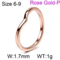 Taille 6 / 1 Pièce/Paquet / Or rose