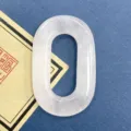 Natürlicher Rosenquarz edler ovaler O-Ring Anhänger für DIY Schmuck Halskette Teil - Rosenquarz