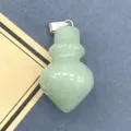 Natuurlijke groene kristallen kegel hanger DIY sieraden accessoire, perzik edelsteen. - 16x29 mm, 6 g / Groene Aventurijn